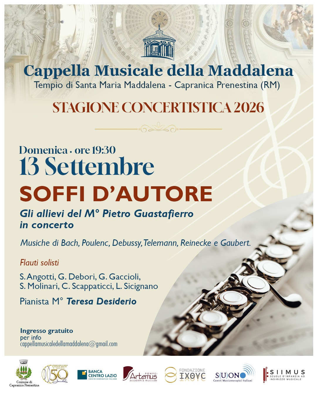 Concerto 13 settembre