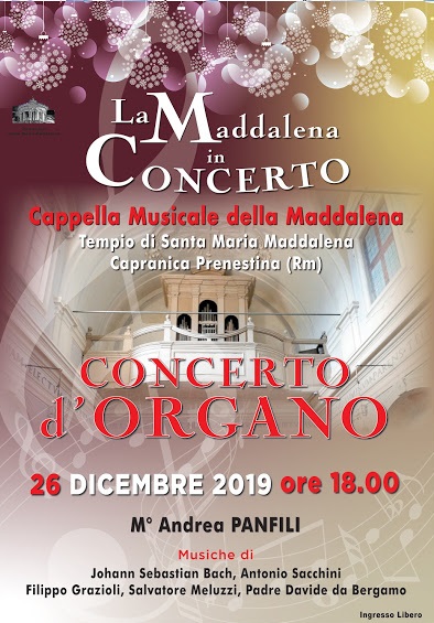 Concerto d'Organo 26-12-2019