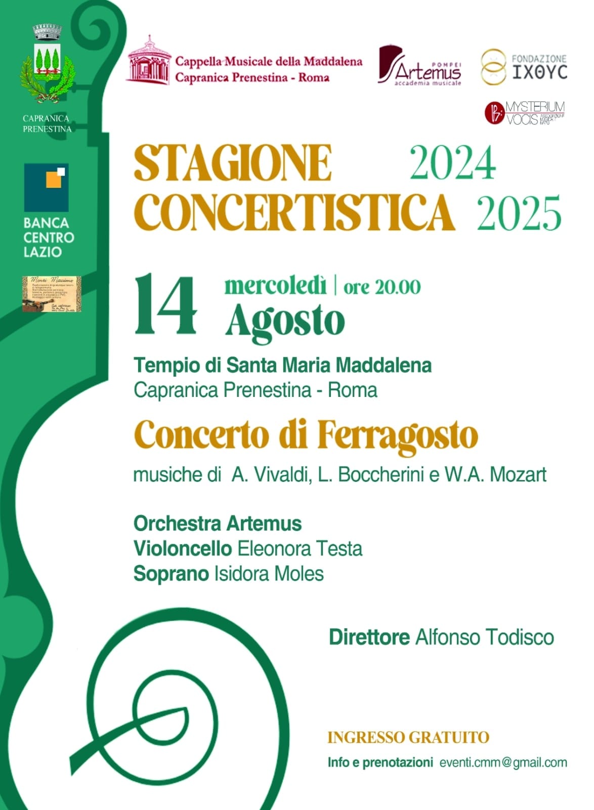 Concerto 14 agosto 2024