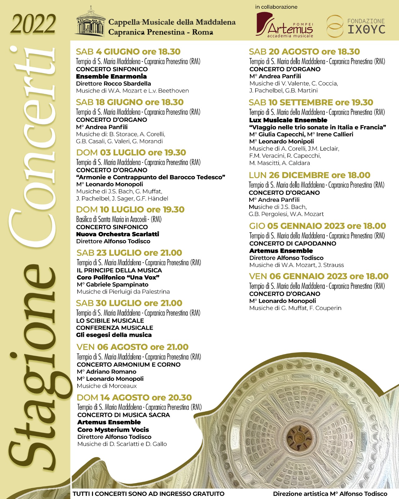 Programma stagione concerti 2022