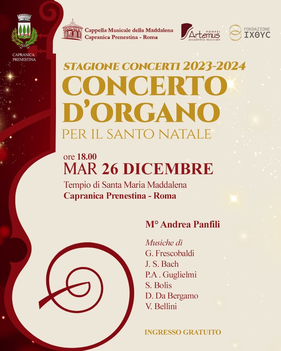 Concerto d'Organo 26-12-2023
